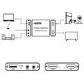 Videoinspelningskort med Mic In och Line Out - USB 2.0, HDMI