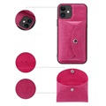 Vili T iPhone 12 Mini Skal med Magnetisk Plånbok - Varmrosa