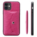 Vili T iPhone 12 Mini Skal med Magnetisk Plånbok - Varmrosa