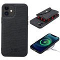 Vili T iPhone 12/12 Pro Skal med Magnetisk Plånbok - Svart
