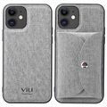 Vili T iPhone 12/12 Pro Skal med Magnetisk Plånbok - Grå