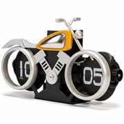 Vintage motorcykel mekanisk flip skrivbord klocka