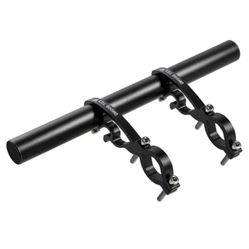 WEST BIKING Förlängare av cykelstyre i aluminiumlegering med dubbel klämfäste för cykellampa och GPS-dator