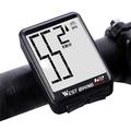 WEST BIKING MTB Road Bike Computer Screen Backlight Waterproof Wireless Multi-function Cycling Speedometer - Svart