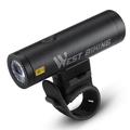 WEST BIKING YP0701332 500LM ljusstark LED-frontlampa för nattcykling och cykelsäkerhet - svart