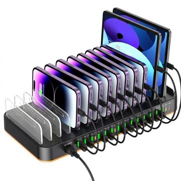 WLX-820A snabbladdningsstation med 29 portar - 15x USB-C / 14x USB-A