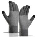 WM 1 par Unisex stickade varma handskar pekskärm stretchiga vantar stickade fodrade handskar