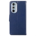 Motorola Edge 30 Pro Plånboksfodral med Magnetstängning - Blå