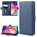 Samsung Galaxy A20s Plånboksfodral med Magnetstängning - Blå