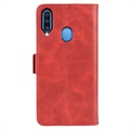 Samsung Galaxy A20s Plånboksfodral med Magnetstängning - Röd
