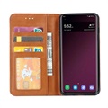 Samsung Galaxy S10 Plånboksfodral med Stativfunktion - Brun