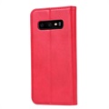 Samsung Galaxy S10 Plånboksfodral med Stativfunktion - Röd