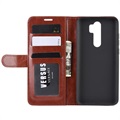 Xiaomi Redmi Note 8 Pro Plånboksfodral med Magnetstängning - Brun