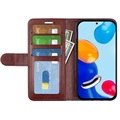 Xiaomi Redmi Note 11/11S Plånboksfodral med Magnetstängning - Brun
