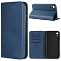 iPhone XR Retro Plånboksfodral med Magnetstängning - Blå