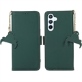 Samsung Galaxy A34 5G Läder Plånboksfodral med RFID - Grön
