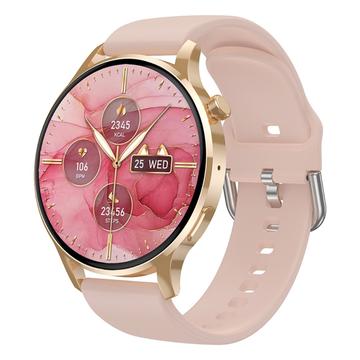 Watch3 pro 1,3" AMOLED smart klocka med metallskal Bluetooth-samtal Hälsoarmband för kvinnor med pulsmätning