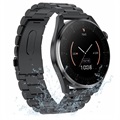 Vattentät Smartwatch med 02 Sensor T3 - Rostfritt Stål - Svart