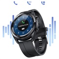 Vattentät Smartwatch med Pulsmätare L16 - Silikon - Svart