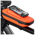 West Biking Väska till Cykelramen med Telefon Hållare - 4"-6.5" - Orange