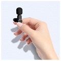 Trådlös Mygga / Clip-On Mikrofon till Smartphone - USB-C - Svart