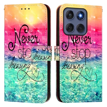 Motorola Edge 60/60 Fusion Wonder Series Plånboksfodral - Sluta aldrig drömma