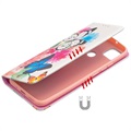 Wonder Series Xiaomi Redmi 9C, Redmi 9C NFC Plånboksfodral - Fjärilar