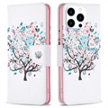 Wonder Series iPhone 14 Pro Plånboksfodral - Blomstrande Träd