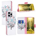 Wonder Series iPhone 14 Pro Max Plånboksfodral - Blommande Träd