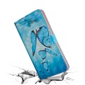 Wonder Series iPhone 12 mini Plånboksfodral - Blå Fjäril