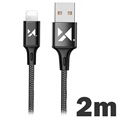 Wozinsky Data & Laddningskabel - USB-A/Lightning - 2m - Svart