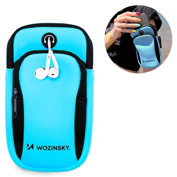 Wozinsky Universell Dual Pocket Sportarmband till Smartphones - Blå