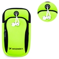 Wozinsky Universell Dual Pocket Sportarmband till Smartphones - Grön