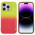 X-Level Rainbow iPhone 14 Pro TPU-skal - Röd / Gul