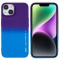 X-Level Rainbow iPhone 14 TPU-skal - Blå / Lila
