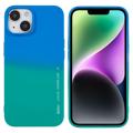 X-Level Rainbow iPhone 14 Plus TPU-skal - Grön / Blå