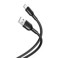 XO NB212 USB-A / USB-C-kabel - 2,1A, 1 m - Svart