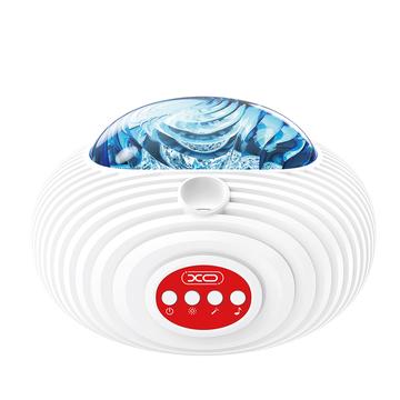 XO YH12 Flying Saucer LED-projektor för stjärnor och galaxer med Bluetooth-högtalare - vit