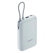 Xiaomi 10000mAh Powerbank med integrerad USB-C-kabel 22.5W - Isblå
