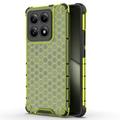 Xiaomi 14T Honeycomb Armored Hybrid Skal - Grön