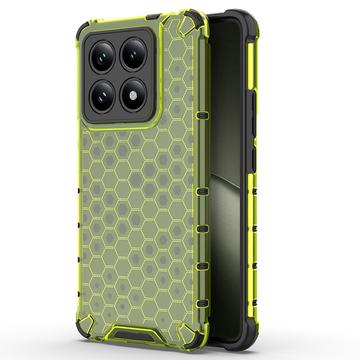Xiaomi 14T Honeycomb Armored Hybrid Skal - Grön