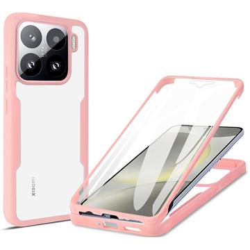 Xiaomi 15 360 Skydds Skal - Rosa / Klar