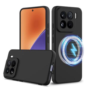 Xiaomi 15 Pro Liquid Silikonskal - MagSafe-kompatibelt - Svart