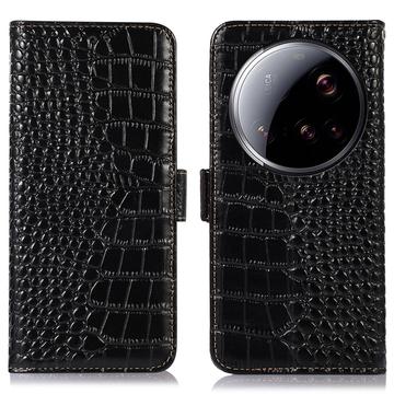 Xiaomi 15 Ultra Crocodile Serie Läder Plånboksfodral med RFID