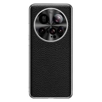 Xiaomi 15 Ultra Läderbelagd TPU-Skal - svart