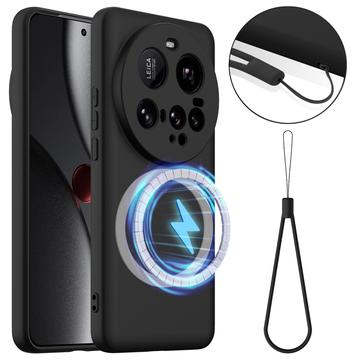 Xiaomi 15 Ultra Liquid Silikonskal - MagSafe-kompatibelt - Svart