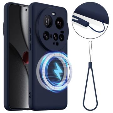 Xiaomi 15 Ultra Liquid Silikonskal - MagSafe-kompatibelt - Mörkblå