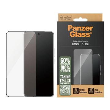 Xiaomi 15 Ultra PanzerGlass Ultra-Wide Fit Skärmskydd - Svart Kant