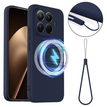 Xiaomi 15T Pro Liquid Silikonskal - MagSafe-kompatibelt - Mörkblå