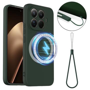 Xiaomi 15T Pro Liquid Silikonskal - MagSafe-kompatibelt - Mörk grön
